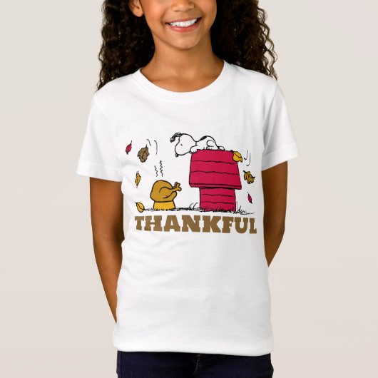 T-Shirt cacahuètes | Snoopy Be Thankful (Devant)