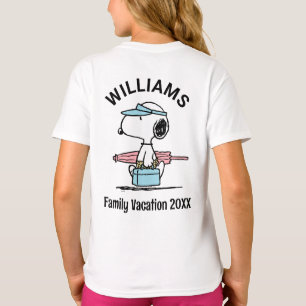 T-shirt cacahuètes   Snoopy Beach Walk Vacances en famille