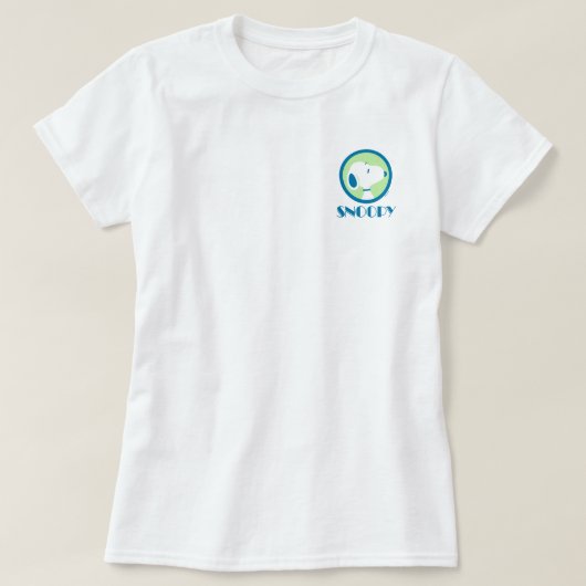 T-shirt cacahuètes | Snoopy Blue Deco Dreams (Design devant)