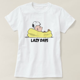 T-shirt cacahuètes   Snoopy & Charlie Brown dans la chaise