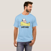 T-shirt cacahuètes | Snoopy & Charlie Brown dans la chaise (Devant entier)