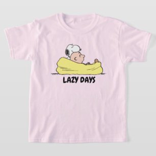 T-shirt cacahuètes   Snoopy & Charlie Brown dans la chaise