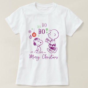 T-shirt cacahuètes Snoopy & Charlie Brown Ho Ho Ho