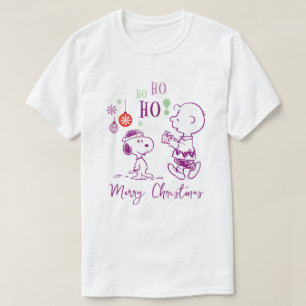 T-shirt cacahuètes Snoopy & Charlie Brown Ho Ho Ho