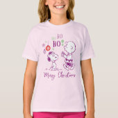 T-shirt cacahuètes | Snoopy & Charlie Brown Ho Ho Ho (Devant)