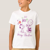 T-shirt cacahuètes | Snoopy & Charlie Brown Ho Ho Ho (Devant)