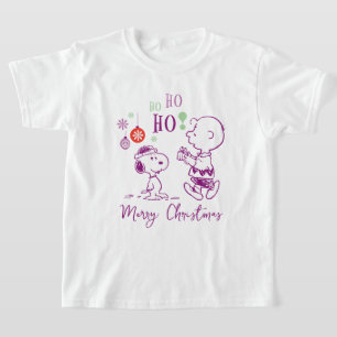 T-shirt cacahuètes   Snoopy & Charlie Brown Ho Ho Ho