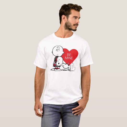 T-shirt cacahuètes | Snoopy & Charlie Brown Valentine (Devant entier)