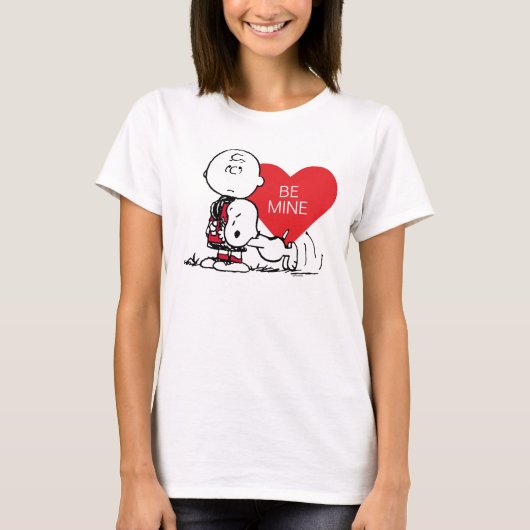 T-shirt cacahuètes | Snoopy & Charlie Brown Valentine (Devant)