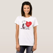 T-shirt cacahuètes | Snoopy & Charlie Brown Valentine (Devant entier)