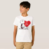 T-shirt cacahuètes | Snoopy & Charlie Brown Valentine (Devant entier)