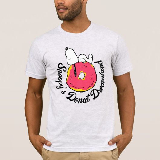 T-shirt cacahuètes | Snoopy Donut rose (Devant)