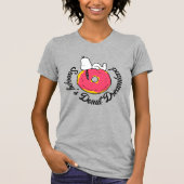 T-shirt cacahuètes | Snoopy Donut rose (Devant)