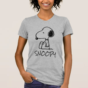 T-shirt cacahuètes   Snoopy En Bas