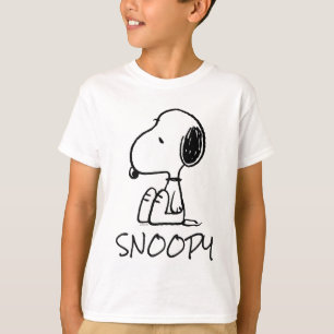 T-shirt cacahuètes   Snoopy En Bas