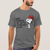 T-shirt cacahuètes | Snoopy Équilibrer Son Chien Disque (Devant)