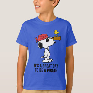 T-shirt cacahuètes Snoopy et bois de pirate