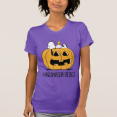 T-shirt cacahuètes | Snoopy et Woodstock Jack-O-Lantern (Devant)