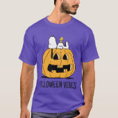 T-shirt cacahuètes | Snoopy et Woodstock Jack-O-Lantern (Devant)