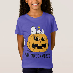 T-Shirt cacahuètes   Snoopy et Woodstock Jack-O-Lantern