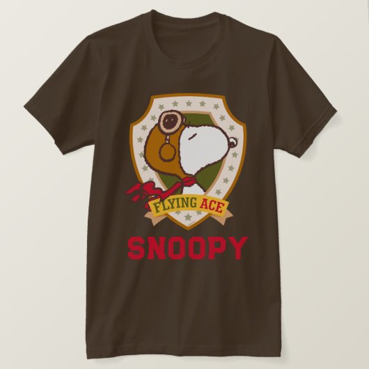T-shirt cacahuètes | Snoopy Flying Ace Badge (Design devant)