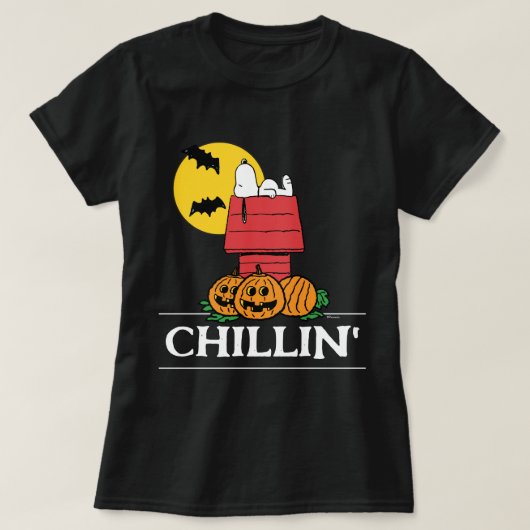 T-shirt cacahuètes | Snoopy Halloween Doghouse (Design devant)