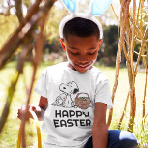 T-shirt cacahuètes Snoopy Happy Pâques