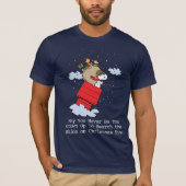 T-shirt cacahuètes | Snoopy le baron rouge à Noël (Devant)