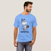 T-shirt cacahuètes | Snoopy le Beagle de Pâques (Devant entier)