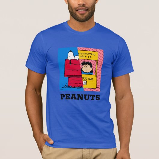 T-shirt cacahuètes | Snoopy & Lucy Half & Half (Devant)