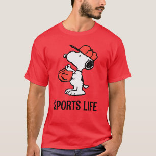 T-shirt cacahuètes Snoopy Making the Catch