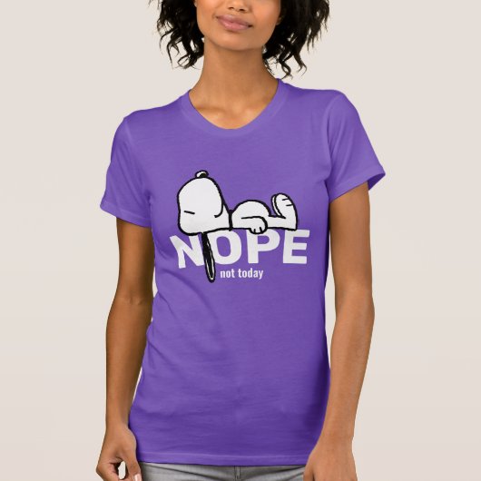 T-shirt cacahuètes | Snoopy Pas aujourd'hui (Devant)