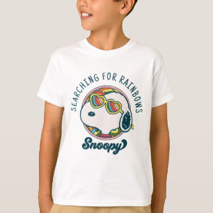 T-shirt cacahuètes   Snoopy Rainbow Heart Lunettes de sole