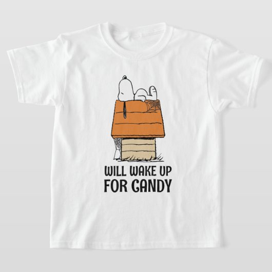 T-shirt cacahuètes | Snoopy Se Réveillera Pour Les Bonbons (Poser)