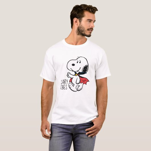 T-shirt cacahuètes | Snoopy Smiling Vampire (Devant entier)