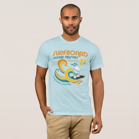 T-shirt cacahuètes | Snoopy Surboard Longboard Competition (Devant entier)