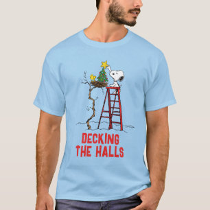 T-shirt cacahuètes Snoopy & Woodstock Arbre de Noël