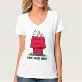 T-shirt cacahuètes | Snoopy & Woodstock Doghouse (Devant)