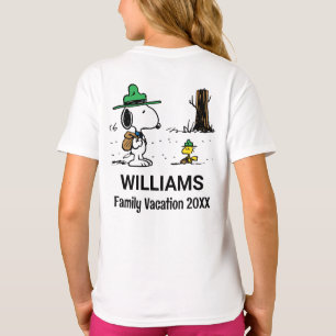 T-shirt cacahuètes   Snoopy & Woodstock Famille Vacances