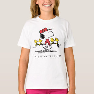 T-shirt cacahuètes   Snoopy, Woodstock & Friends Golf