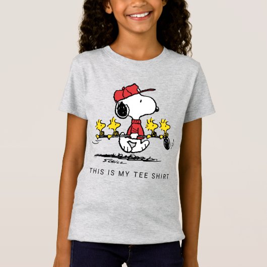 T-Shirt cacahuètes | Snoopy, Woodstock & Friends Golf (Devant)