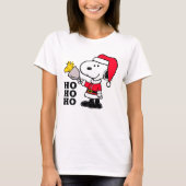 T-shirt cacahuètes | Snoopy & Woodstock Ho Ho Ho (Devant)