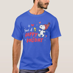 T-shirt cacahuètes   Snoopy & Woodstock Joyeuses Fêtes