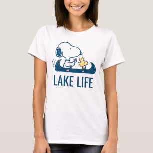 T-shirt cacahuètes   Snoopy & Woodstock Lake Life
