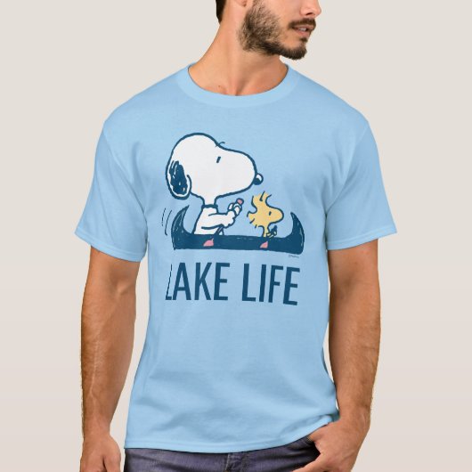 T-shirt cacahuètes | Snoopy & Woodstock Lake Life (Devant)
