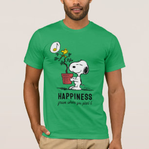 T-shirt cacahuètes Snoopy & Woodstock Plante A Tree