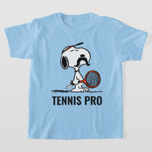 T-shirt cacahuètes   Snoopy's Mustache Jouer au tennis