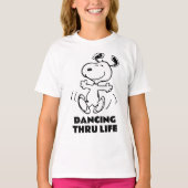 T-shirt cacahuètes | Une Danse Heureuse Snoopy (Devant)