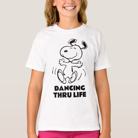 T-shirt cacahuètes | Une Danse Heureuse Snoopy (Devant)