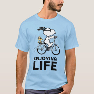 T-shirt cacahuètes   Vélo Snoopy & Woodstock
